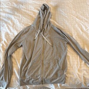 Gray Zip-Up Hoodie